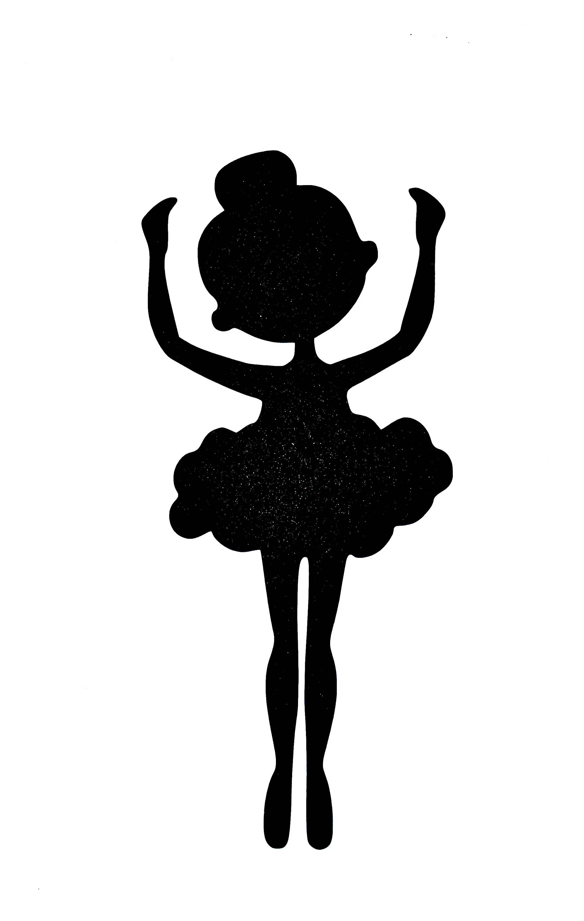 1905x3000 Simple Ballerina Silhouette Paper Die Cutcustom Size Ballerina