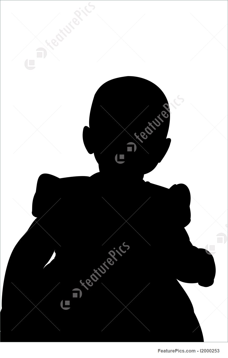 866x1360 Illustration Of Little Girl Silhouette