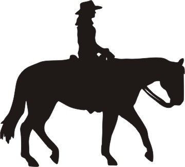 360x325 Cowgirl Riding Horse Clipart