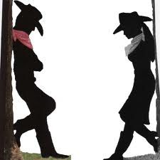 225x225 Country western dance silhouettes Silhouette. Country Western