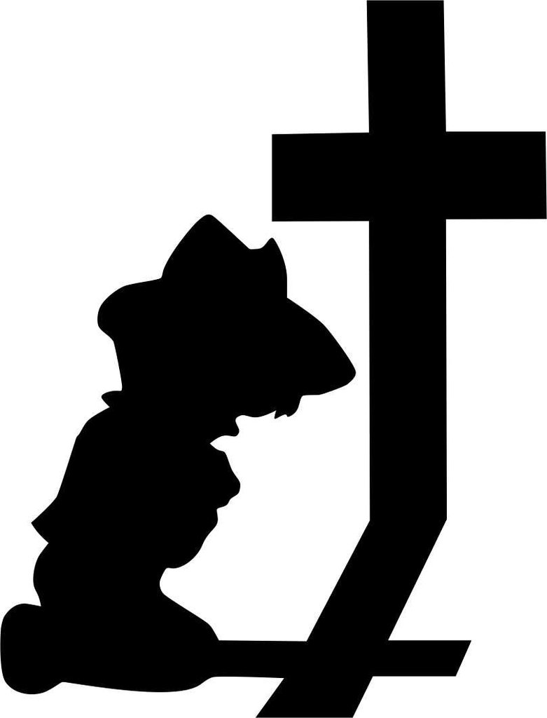 781x1024 Little Cowboy Praying Religious Decal North 49 Decals