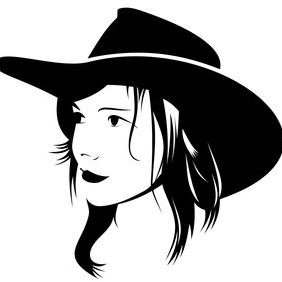282x282 Cowgirl Silhouette Vectors Free Vector Download 329693 Cannypic