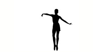 320x180 Very Young Ballerina Posing On A Black Background. Young Teenage
