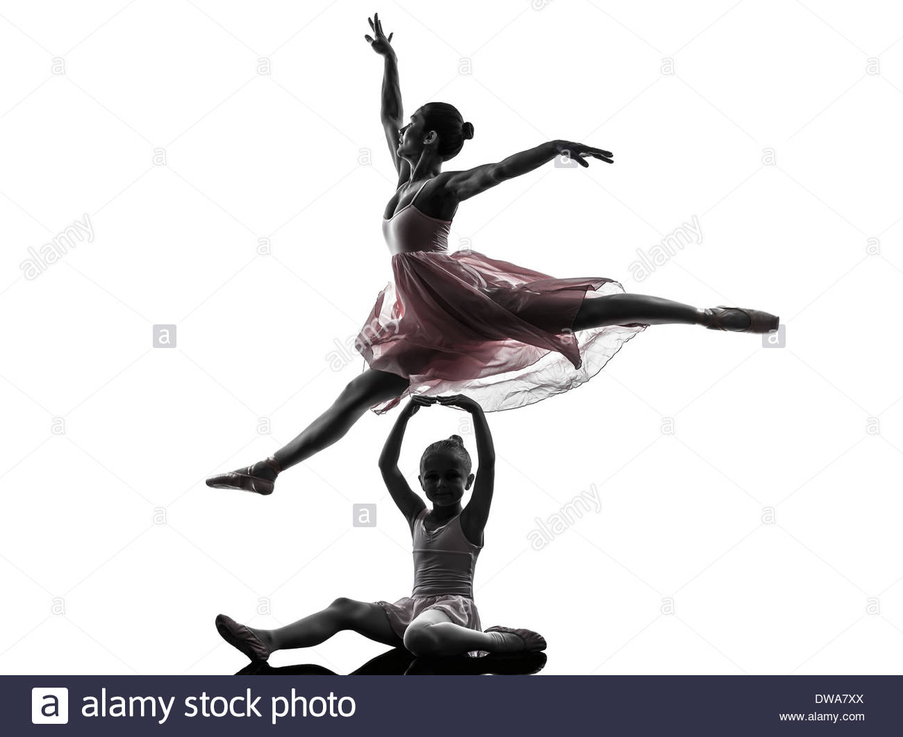 1300x1061 Woman And Little Girl Ballerina Ballet Dancer Dancing