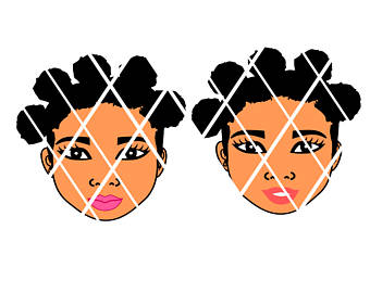 340x270 Bantu Knots Svgafro Puffs Svgdxfpng Blowing Bubble Svg