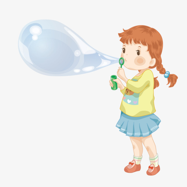 650x651 Girl Blowing Bubbles, Illustration, Creative, Girl Png And Vector