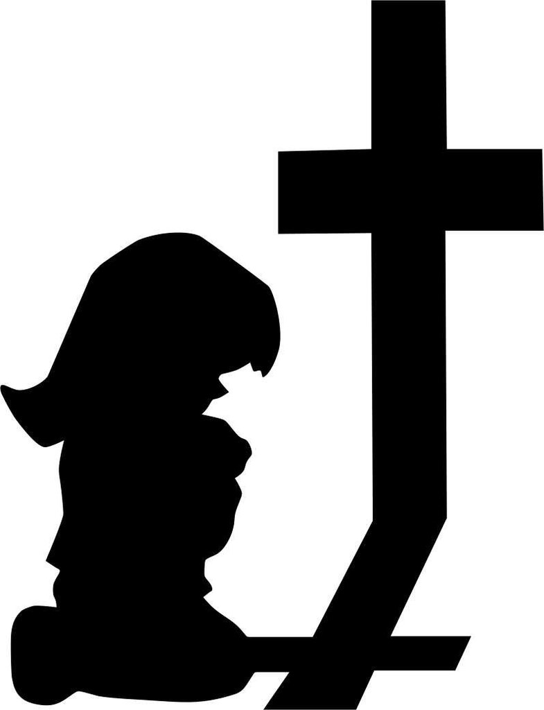 785x1024 Little Girl Praying Religious Decal North 49 Decals