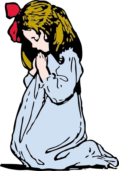 414x597 Girl Praying Clip Art Free Vector In Open Office Drawing Svg