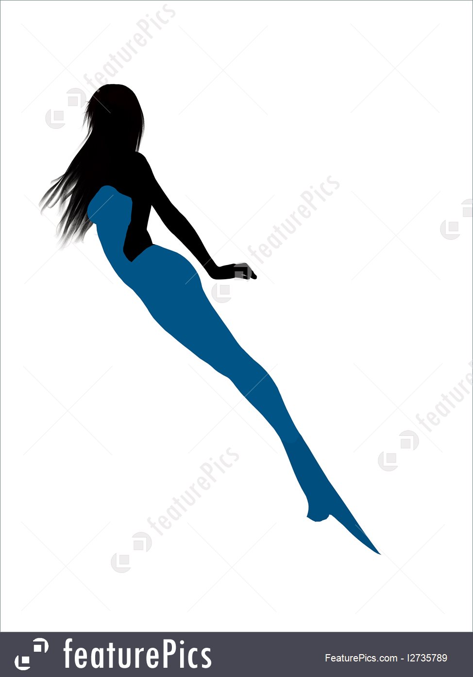 974x1392 Silhouettes And Outlines Mermaid Silhouette
