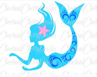 340x270 Mermaid Silhouette Etsy