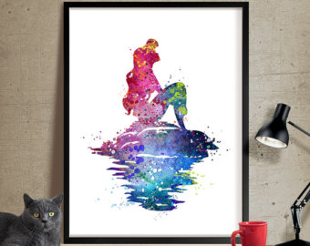 340x270 Ariel Painting Etsy