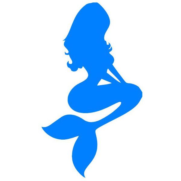 600x600 Pinup Mermaid Siren Silhouette Custom Made Vinyl Decal Sticker 4