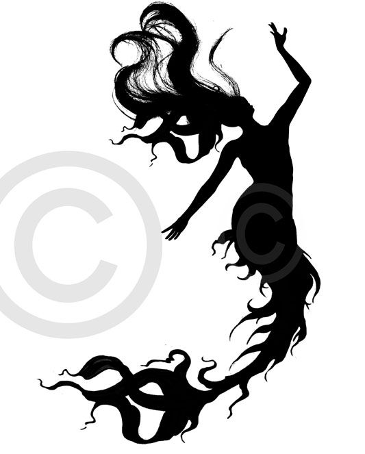 533x663 47 Best Mermaid Silhouette Tattoo Images On Mermaids