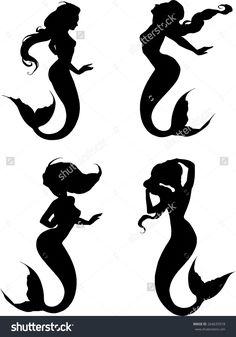 236x337 Tiny Mermaid Tattoos Mermaid Patterns Outline Template Digital