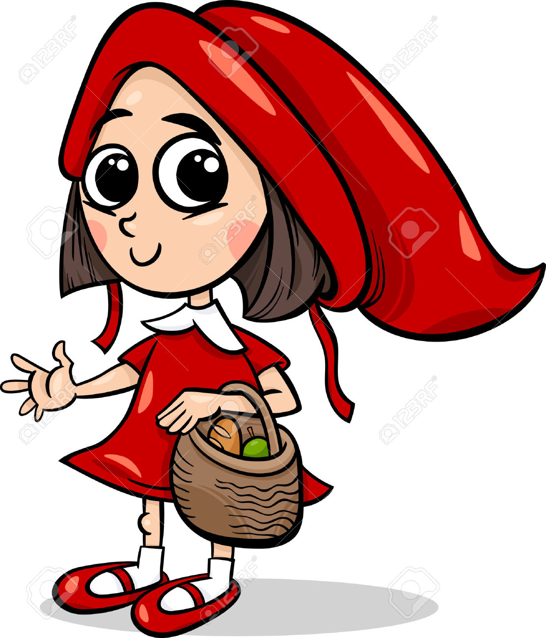 1112x1300 Little Red Riding Hood Clipart