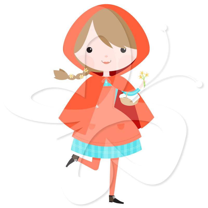 801x800 Red Riding Hood Cape Clipart