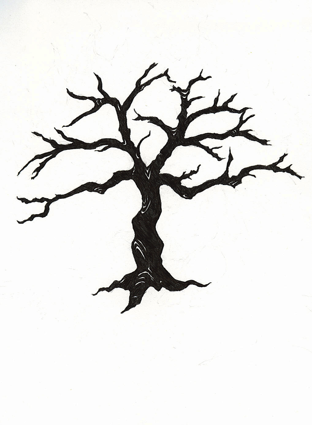1018x1383 Dead Oak Tree Clipart