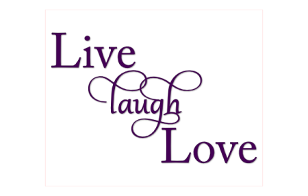 450x286 Live Laugh Love Word Art Silhouettes, Cricut And Svg File