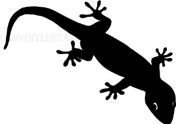 355x250 Buy Gecko Lizard Animal Kids Room Silhouette Wall Lettering Vinyl