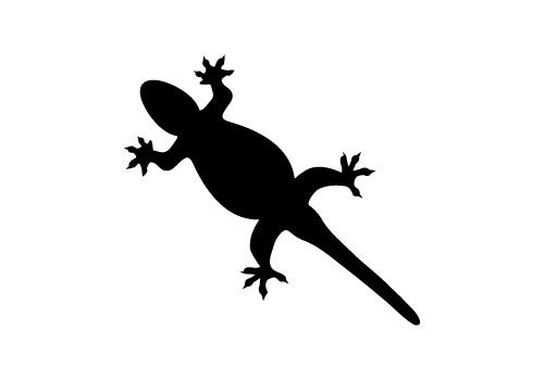500x350 Free Lizard Silhouette Vector Download Now