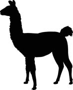 147x180 Llama Silhouette