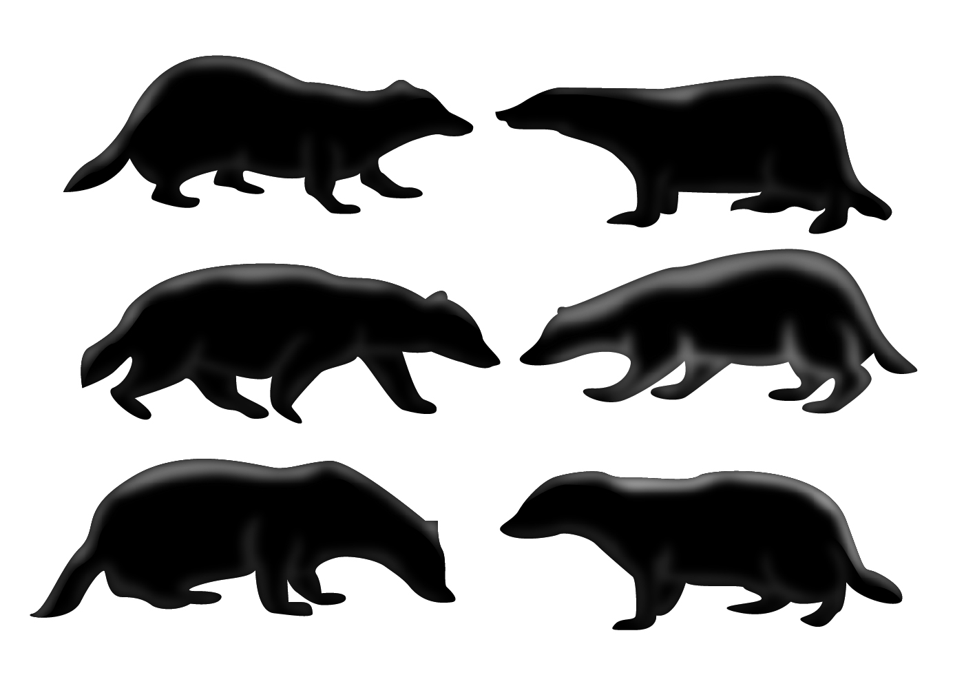 1400x980 Honey Badger Cartoon
