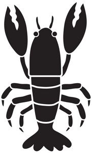 181x300 Lobster Silhouette Clipart