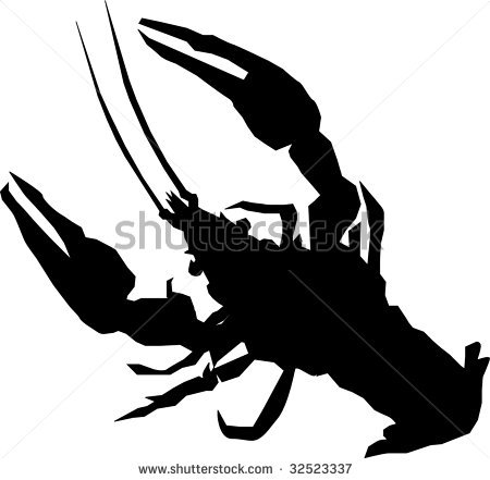 450x441 Lobster Silhouette