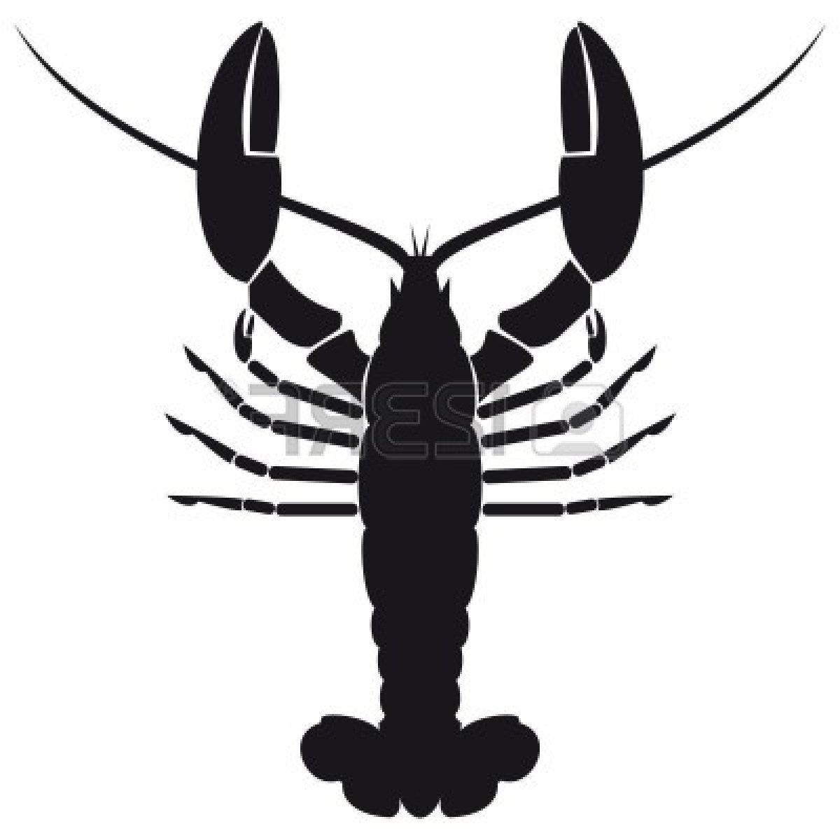 1200x1200 Unique Lobster Silhouette Cdr