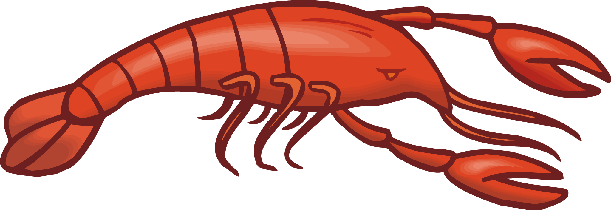 2049x704 Crawfish Clipart