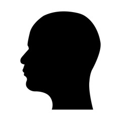 240x240 Head Silhouette, Head Icon , Logo