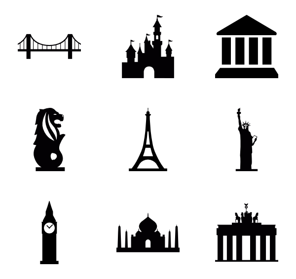 600x564 Landmark Icons