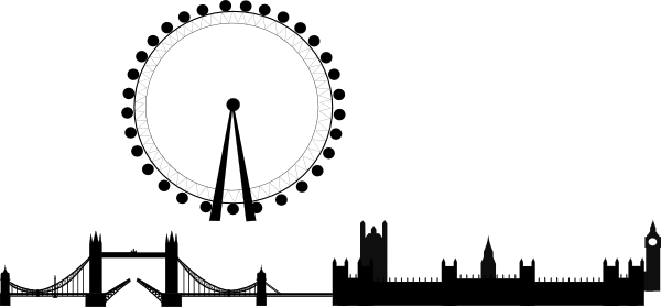 600x279 London Skyline Big Clip Art