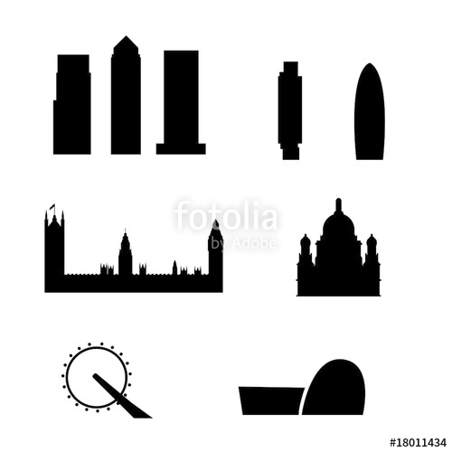 500x500 Brussels City Skyline Vector Stock Image And Royalty Free Vector