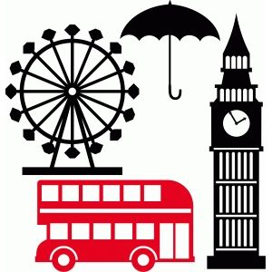 300x300 London Set 2 Silhouette Design, Silhouette And Cricut
