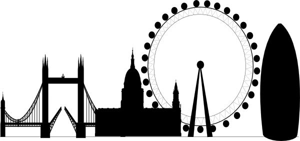 600x282 London Skyline Clipart Clip Art