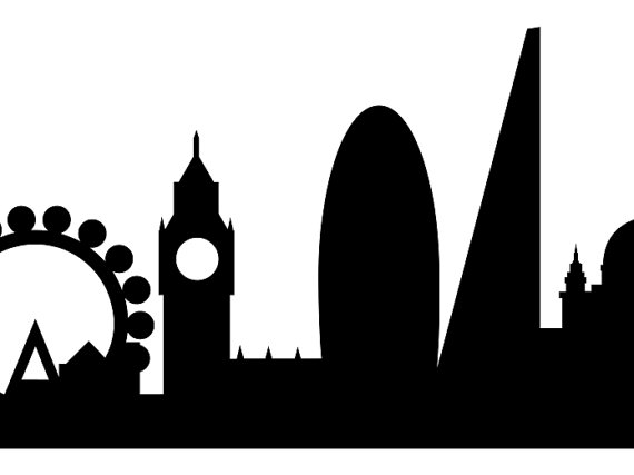 570x427 London Skyline Silhouette Printable Skyline London Uk