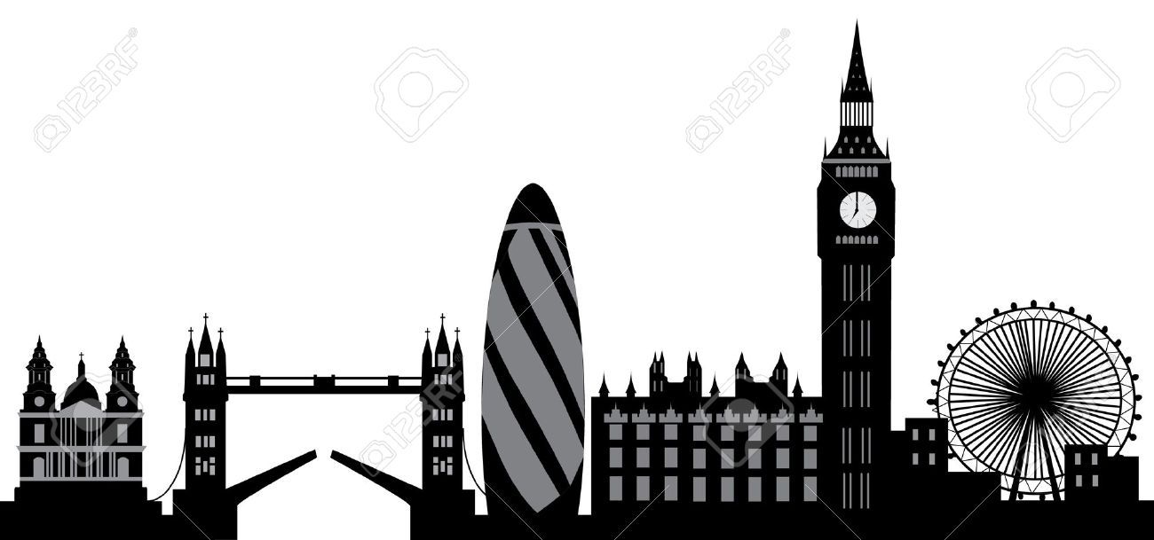 1300x609 London Skyline Stock Illustrations, Cliparts And Royalty Free