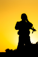 156x235 Soldier Silhouette Stock Photos