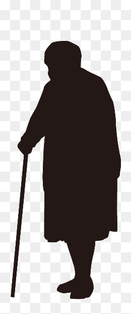 260x622 Silhouette Of The Elderly Png Images Vectors And Psd Files
