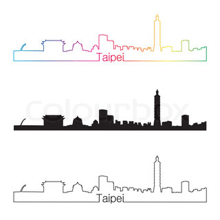 320x320 Taipei Skyline Stock Vector Colourbox