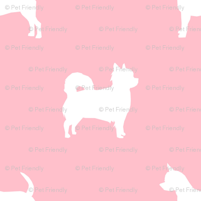 400x400 Chihuahua Silhouette Fabric