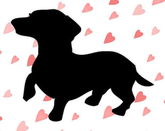 340x270 Dachshund Silhouette Etsy