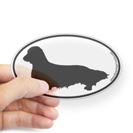 450x450 Buy Cafepress Longhaired Dachshund Silhouette Sticker Oval 10 P