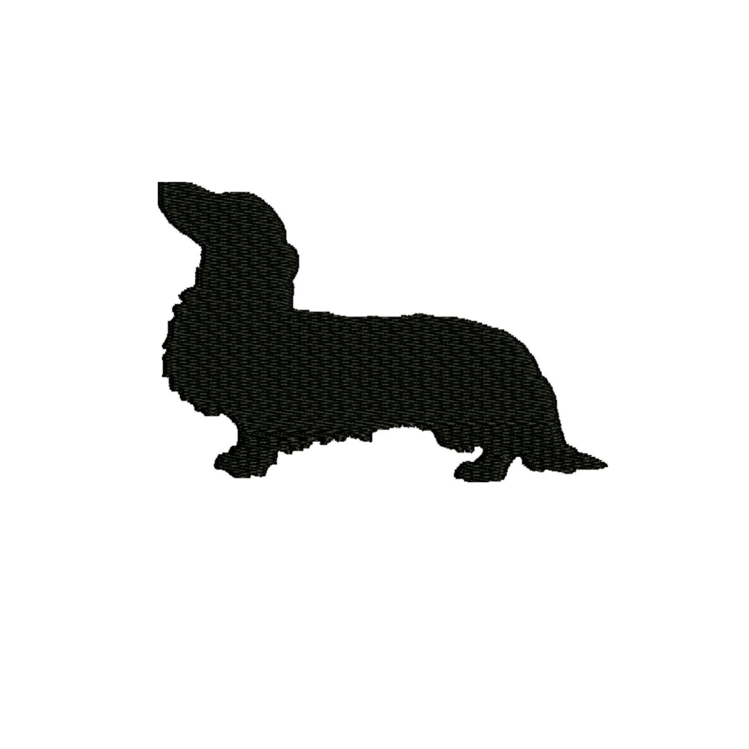 1500x1500 Dog Embroidery Design , Dachshund Silhouette 4 X4 And 5 X 7