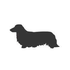 236x236 Silhouettes Long Haired Dachshund Silhouettes