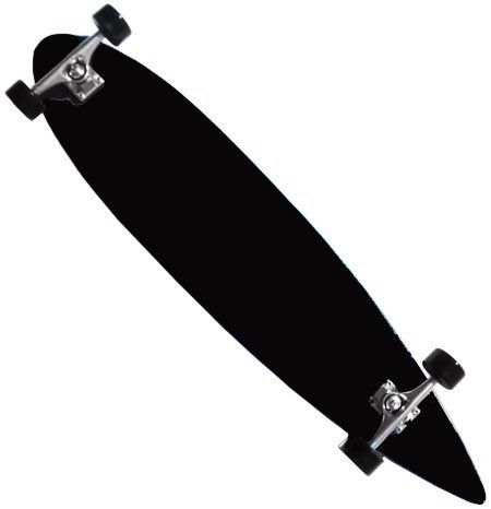 450x466 Moose Black Longboard Complete 9 X 43 Pintail Blank By Moose