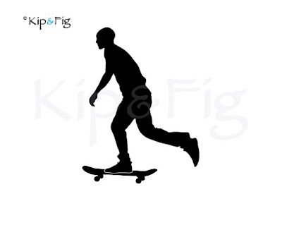 400x336 Skateboarder Silhouette For Ben Silhouettes