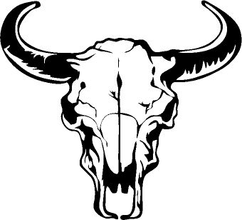 340x308 Cattle Skull Clipart