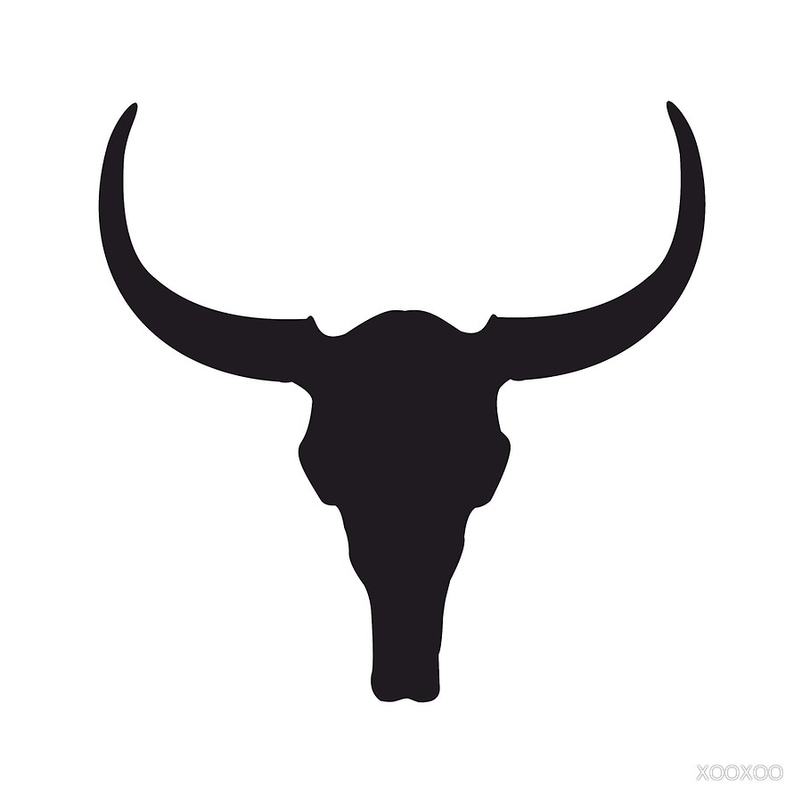 900x900 Longhorn Skull Art Boards By Xooxoo Redbubble